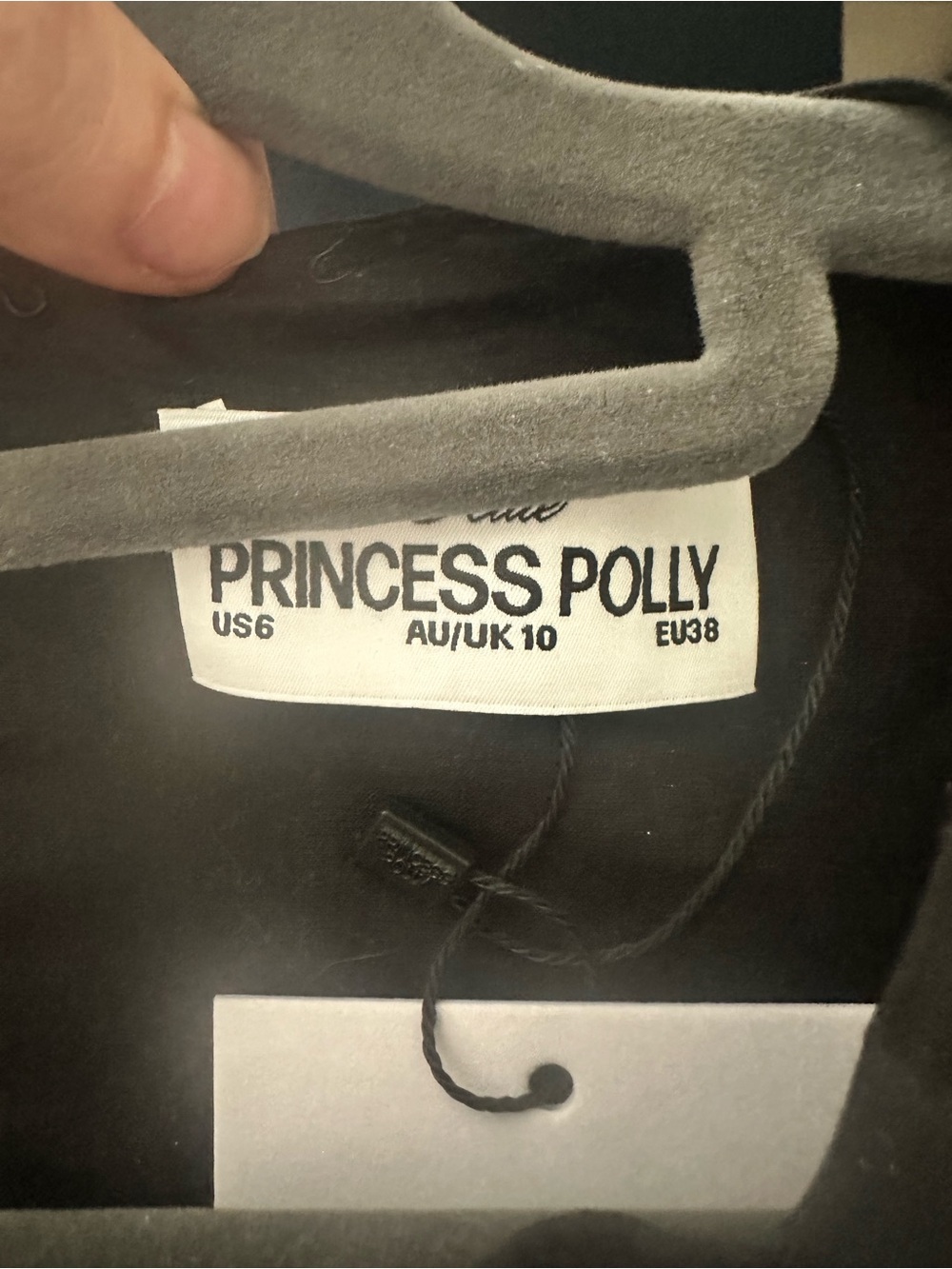 Princess Polly Black Tieback Romper NWT Size 6 - Picture 3 of 4